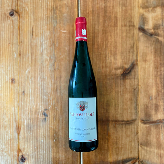 Schloss Lieser, Wehlener Sonnenuhr, Riesling Spätlese 2018