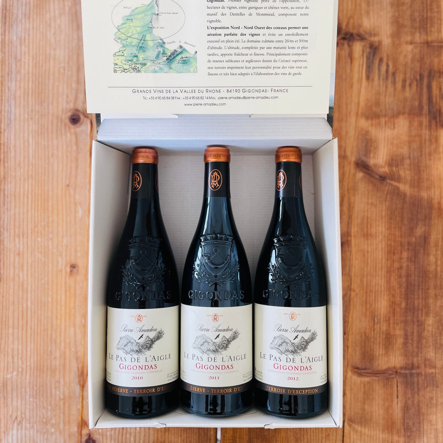 Pierre Amadieu, Le Pas de l’Aigle - æske med årgangene 2010, 2011 og 2012